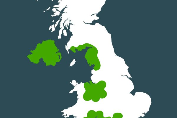 UK Dairy Carbon Network map UK Dairy Carbon Network map